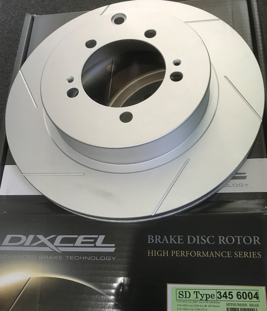 Dixcel SD Slotted Disc Rotor set Rear Evo 59 Braketech NZ