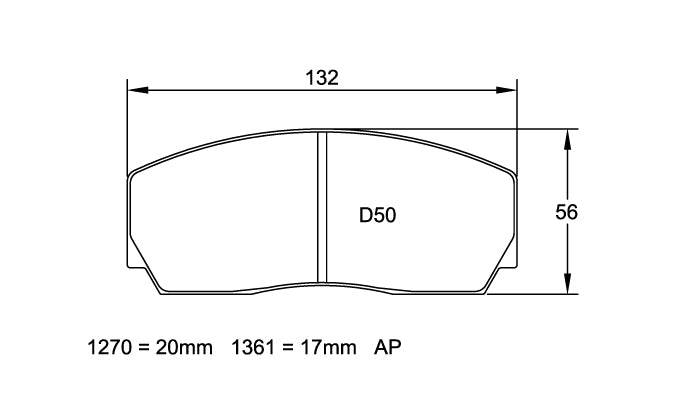 AP Racing brake pads Pagid RSH42 U1361