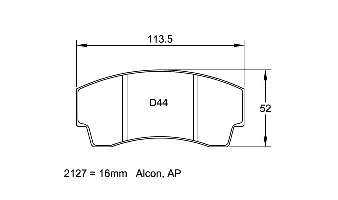 Alcon H-Type 4-Piston Motorsport Caliper