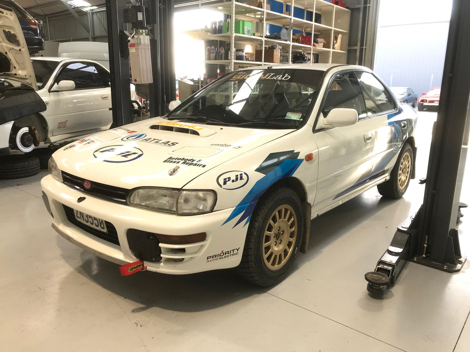 Subaru WRX GC8 STI V1–V6 – HEL Braided Brake Hose Kit