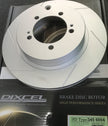 Mitsubishi Evolution 5-9 Dixcel SD Slotted rear Disc Rotor set